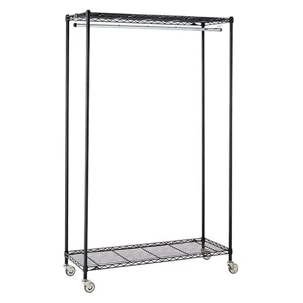 InterMetro Large Garment Rack Black