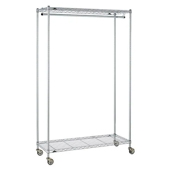 InterMetro Large Garment Rack Silver
