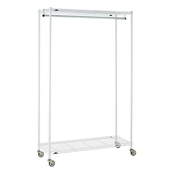 InterMetro Large Garment Rack White