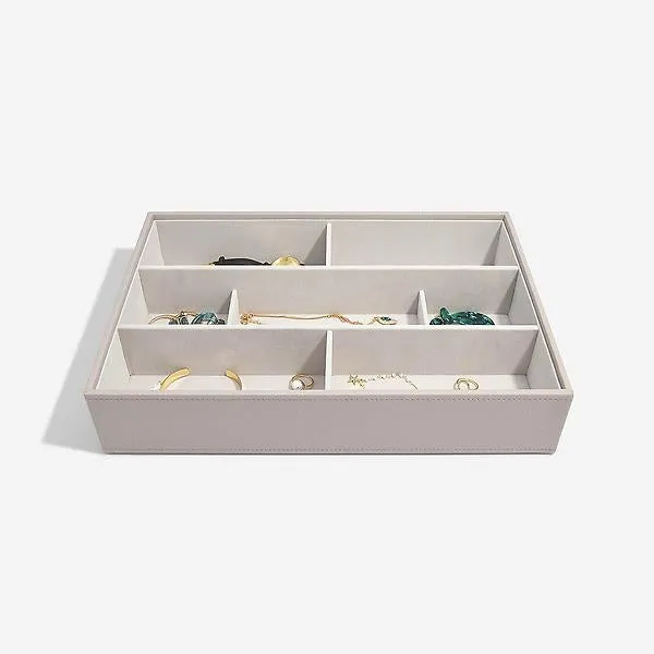 Stackers Supersize Deep 7-Section Tray Taupe