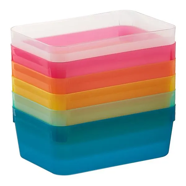 3-Tier Cart X-Small Organizer Tray Multicolor Pkg/6