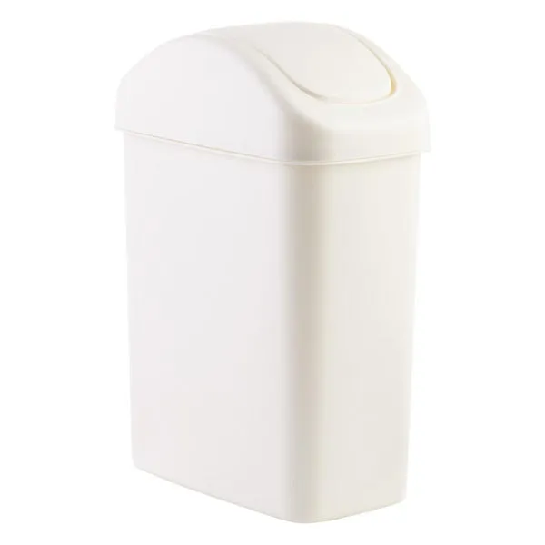 5 gal./17 ltr. Slim Plastic Swing-Lid Trash Can