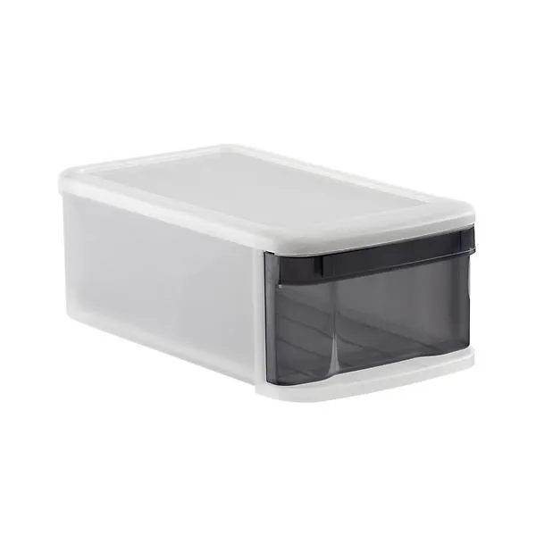 Iris Small Tint Stacking Drawer Grey