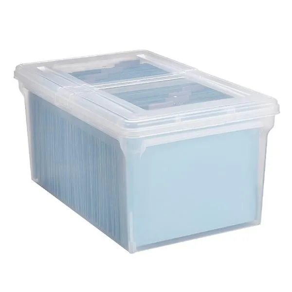 Iris X-Large File Tote Box Translucent