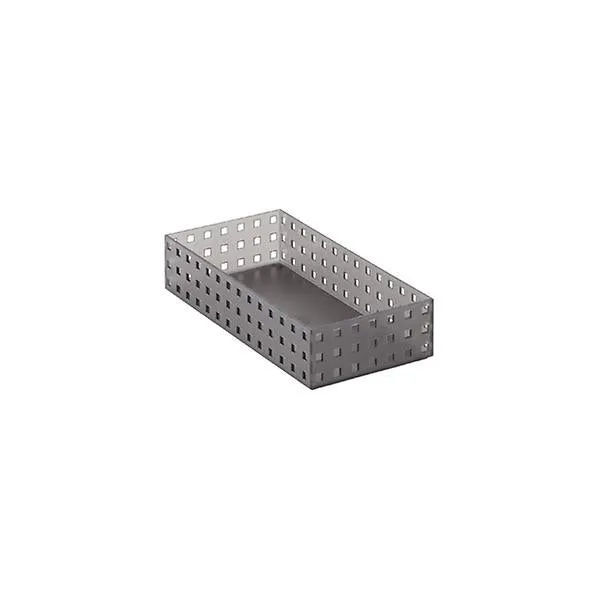 like-it Bricks 11" Medium Short Bin Smoke