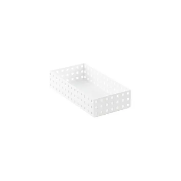 like-it Bricks 11" Medium Short Bin White