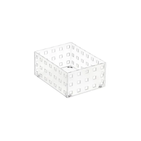 like-it Bricks 4" Medium Short Bin Translucent