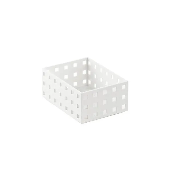 like-it Bricks 4" Medium Short Bin White