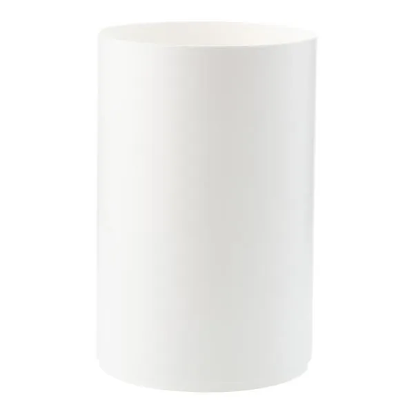 Round Open Can White