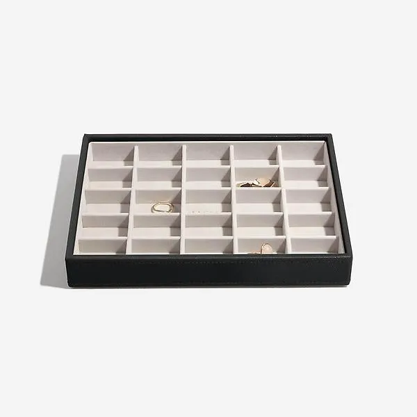 Stackers Classic 25-Section Tray Black