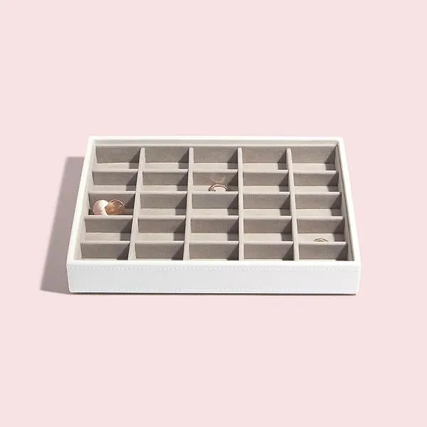 Stackers Classic 25-Section Tray White