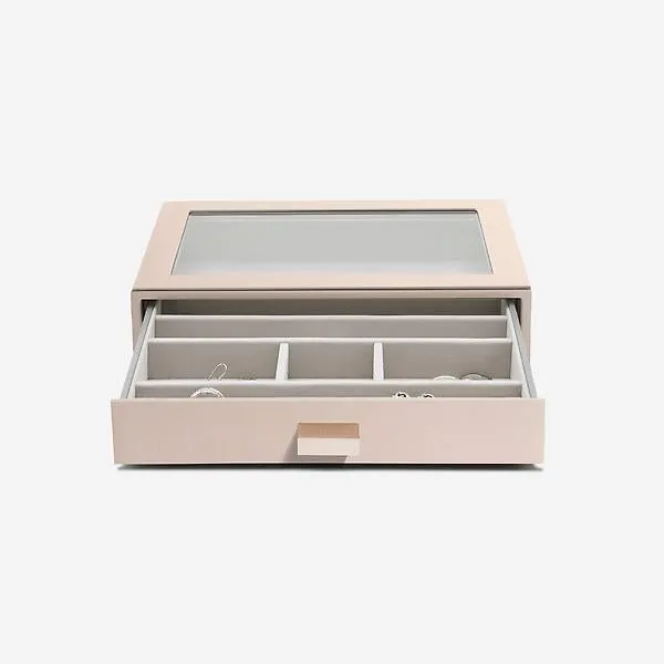 Stackers Classic Glass Top Drawer Blush