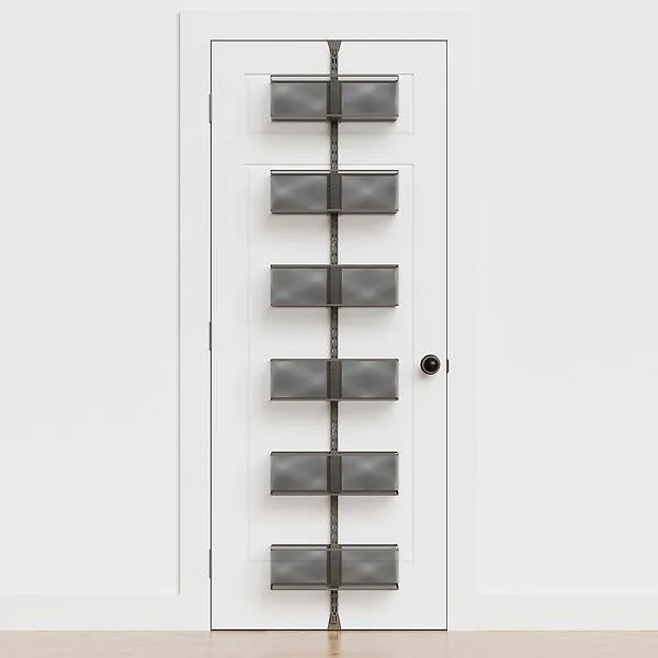 Classic by Elfa Large Mesh Over the Door Rack Graphite