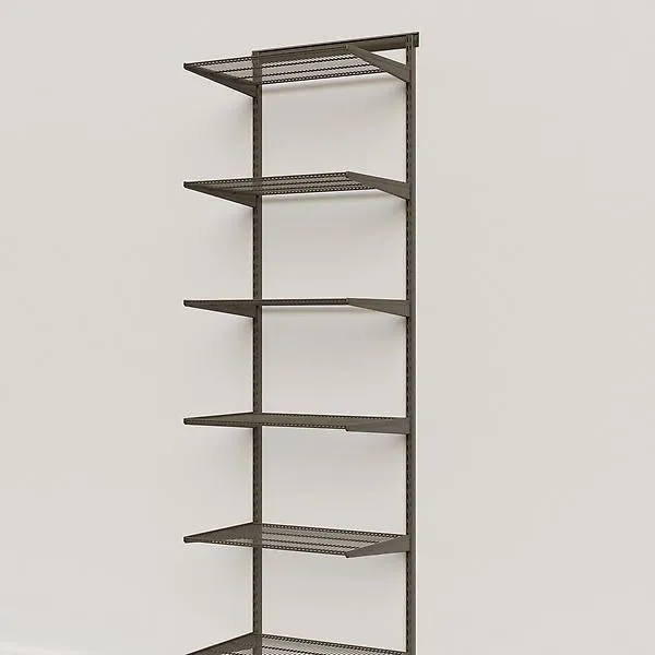 Elfa Classic 2'x20" Basic Shelving Graphite