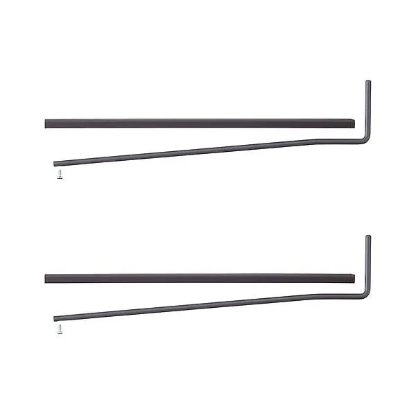 Garage+ by Elfa 16" Bracket Post Matte Grey Pkg/2