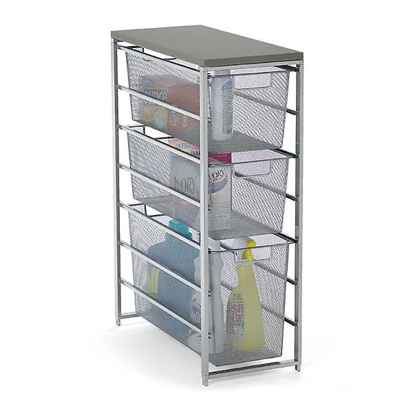 Mesh Laundry Storage Platinum & Grey