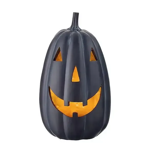 14IN Pmkn Led Jack-O-Lantern Black
