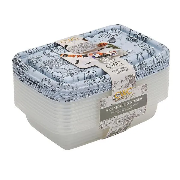 22IN Rectangle Food Container - White