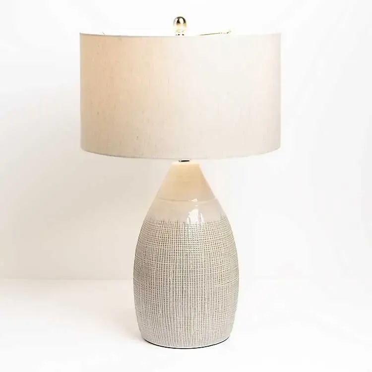 Luca Cream Ceramic Table Lamp