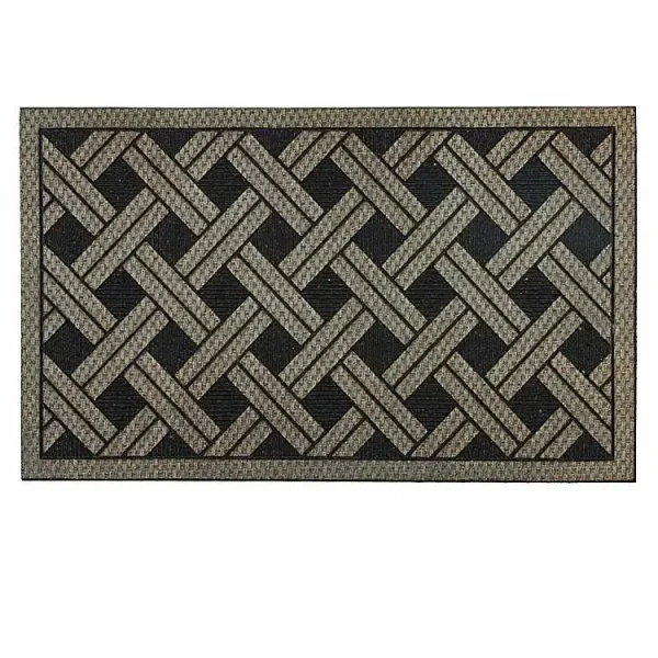 Woven Wicker Pattern Doormat