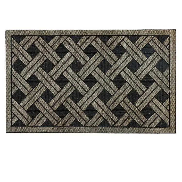 Woven Wicker Pattern Doormat