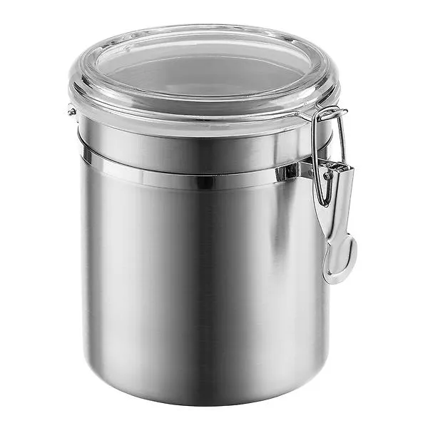 36 oz. Round Canister Stainless Steel