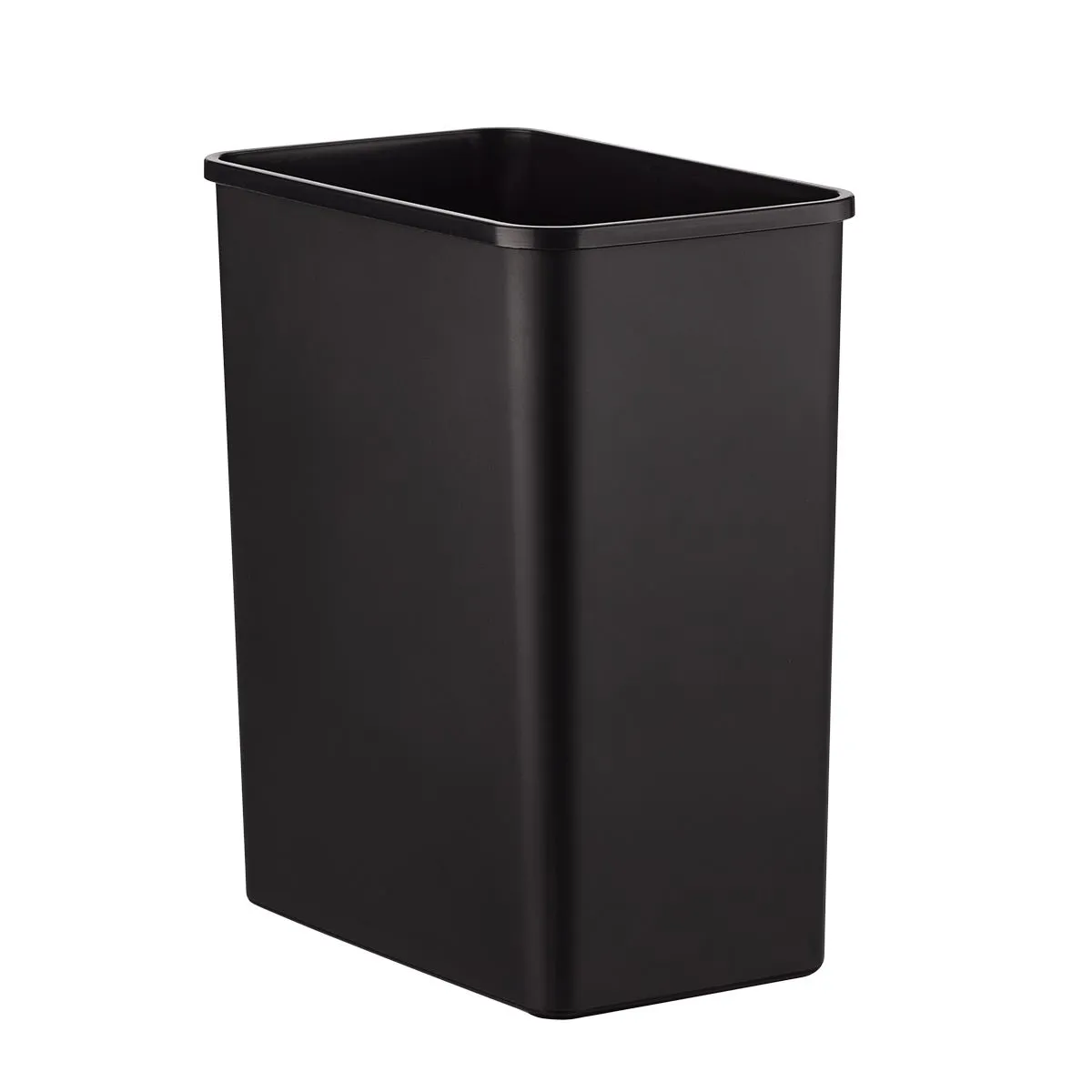 4.2 gal./16 ltr. Slim Plastic Open Can Black
