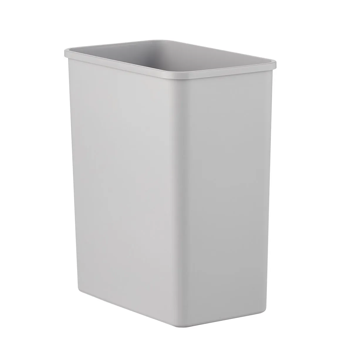 4.2 gal./16 ltr. Slim Plastic Open Can Light Grey
