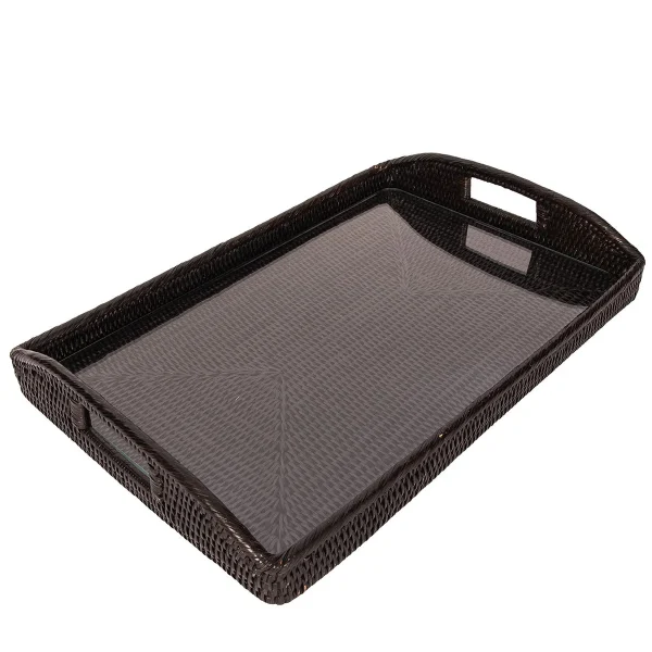Artifacts Trading Company Rectangular Tray Tudor Black