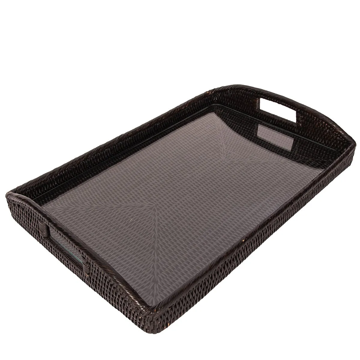 Artifacts Trading Company Rectangular Tray Tudor Black