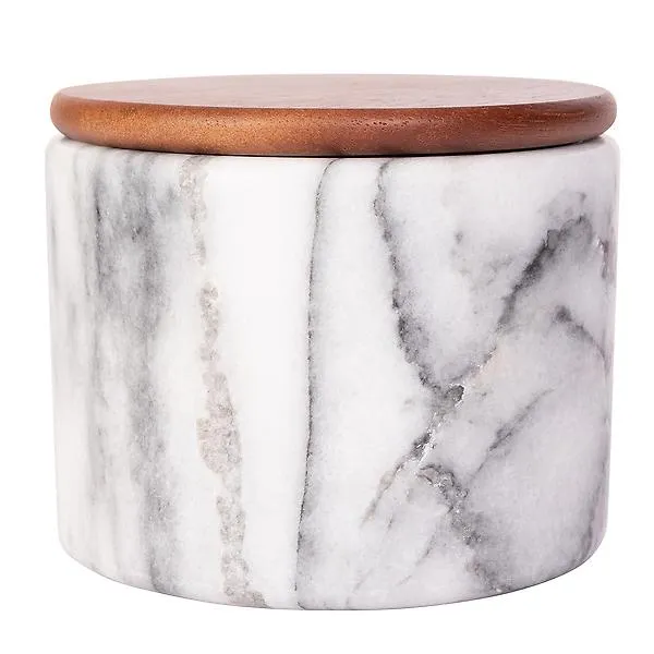 Artifacts Trading Company Small Marble Storage Canister White Matte