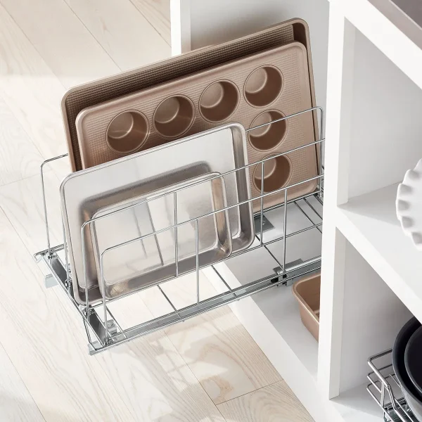 Chrome Roll-Out Bakeware Organizer