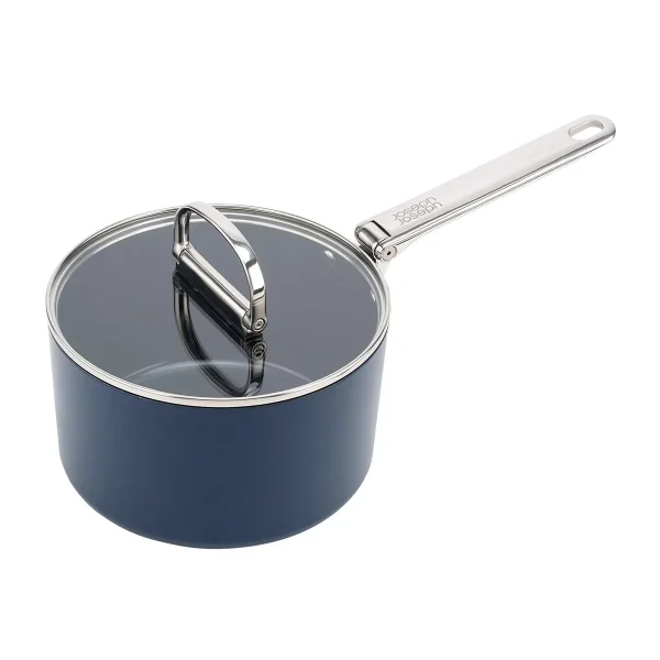 Joseph Joseph 2.9 qt. Space Folding Handle Saucepan Blue