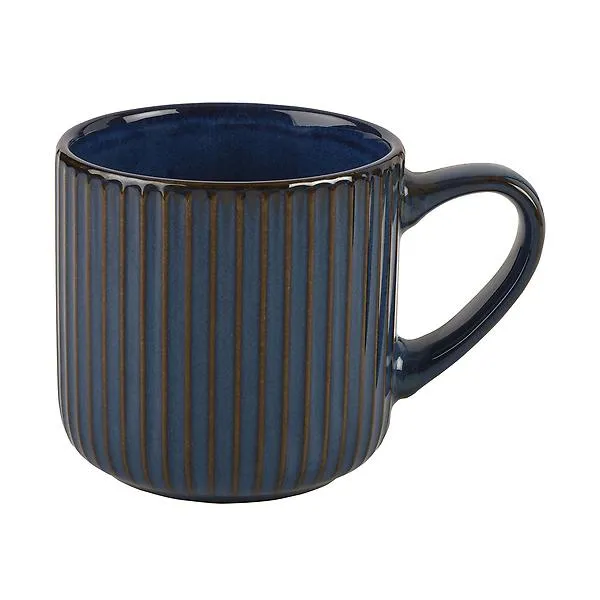 Pfaltzgraff 17 oz. Ribbed Mug Blue