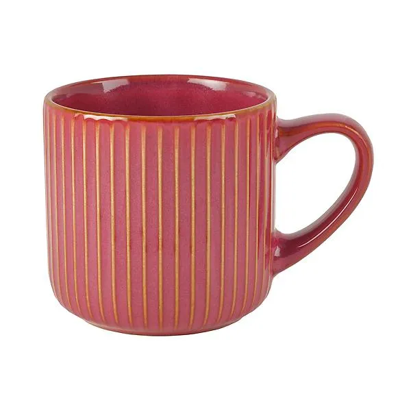 Pfaltzgraff 17 oz. Ribbed Mug Red