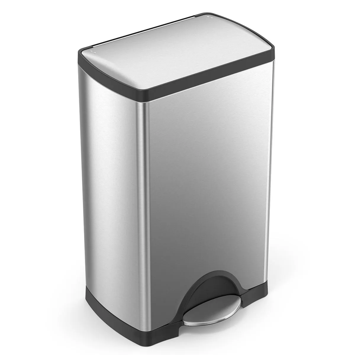 simplehuman Rectangular Step Can Stainless Steel