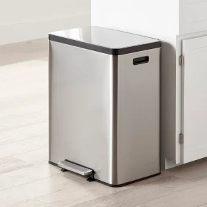 The Container Store 16 gal./60 ltr. Rectangular Dual Step Trash Can