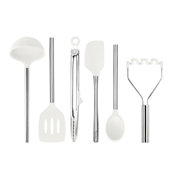 Tovolo Silicone Utensil Set White Pkg/6