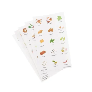 ustrated Spice Labels Pkg/72