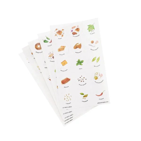 ustrated Spice Labels Pkg/72