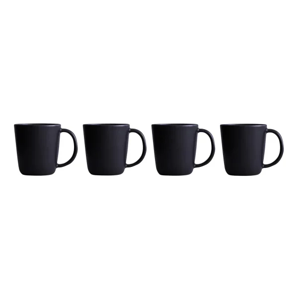 Year & Day 12 oz. Ceramic Mugs Midnight Set of 4