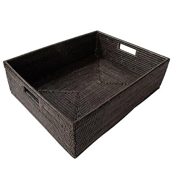 Artifacts Trading Company Rectangular Storage Basket, TB Tudor Black