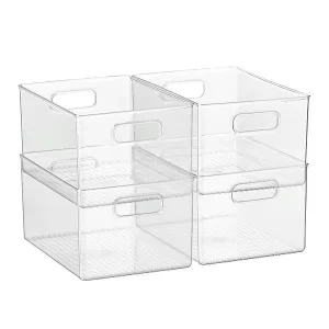 Case of 4 Linus Pantry Bin Clear
