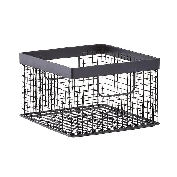 Design Ideas Medium Wire Grid Bin Black