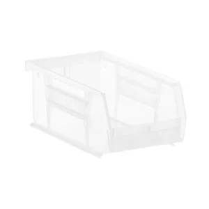 Extra Narrow Stackable Plastic Utility Bin Clear