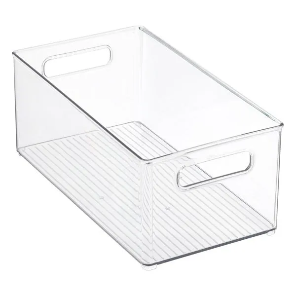 iDesign Clear Linus Deep Plastic Bin