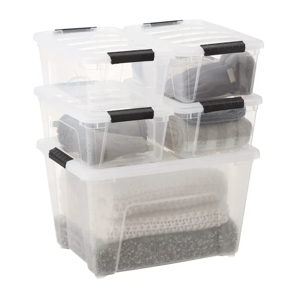 Iris Stack & Pull Storage Box Set of 5