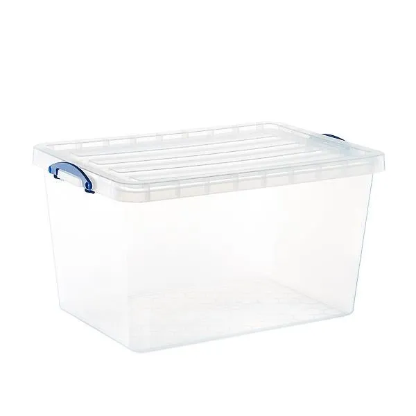 The Container Store 96 ltr. Premier Stacking Tote Clear