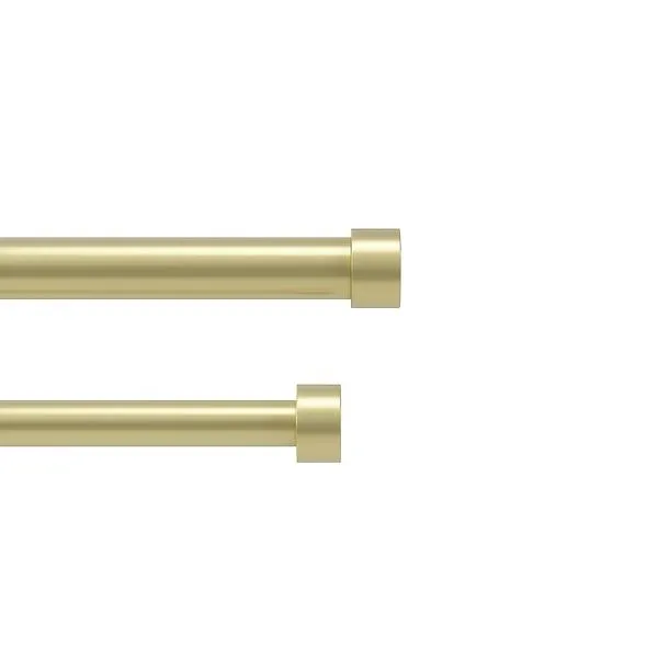 Umbra 66-120 Cappa Double Rod Brass